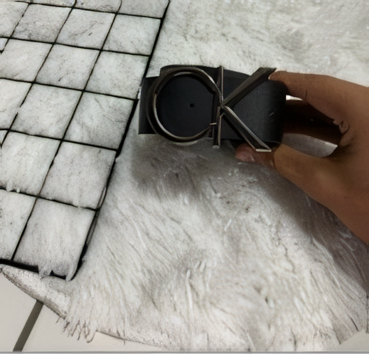 Cinto Masculino Prata Com Fivela Clean